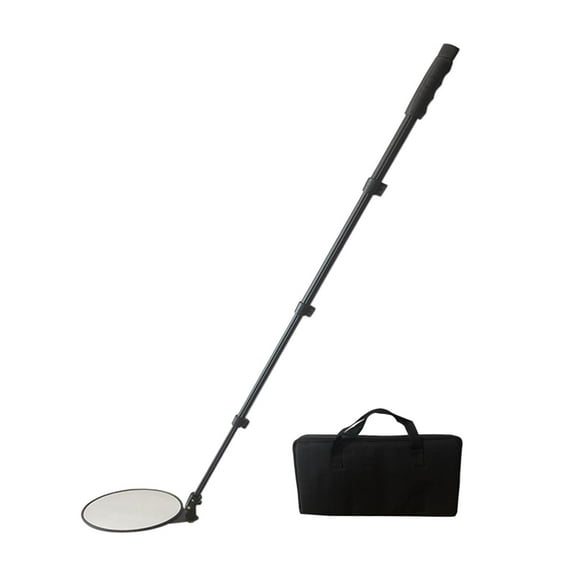 JISADER under Vehicle Inspection Mirror Security View Tool 7.87" Diameter Portable 2x Magnification Effect Undercarriage Inspection