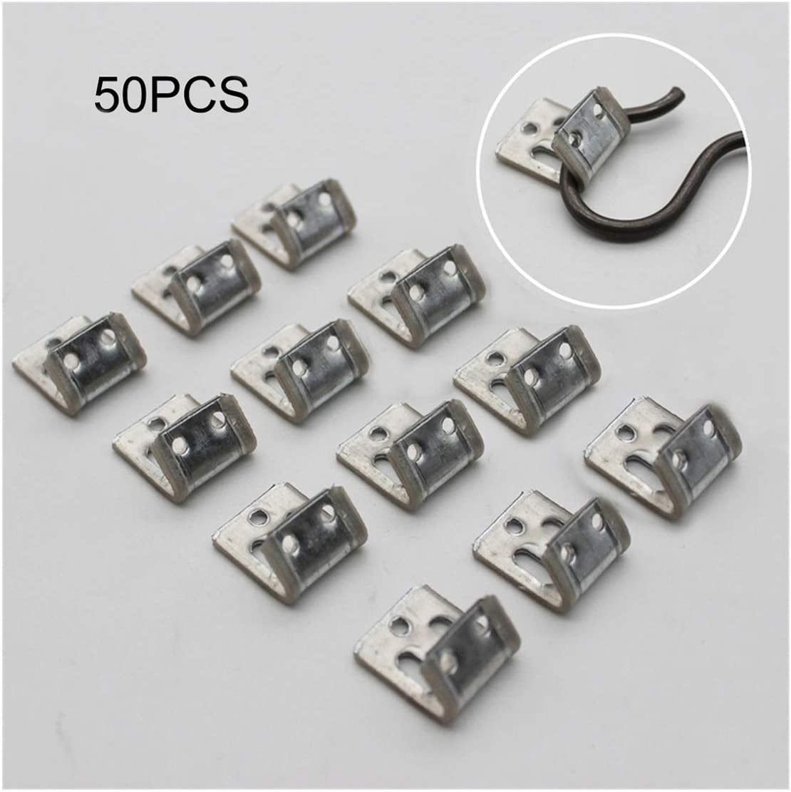 JISBEIFHA 50 Pcs Sofa Spring Repair Clips S Clip with Plastic Wrap for ...