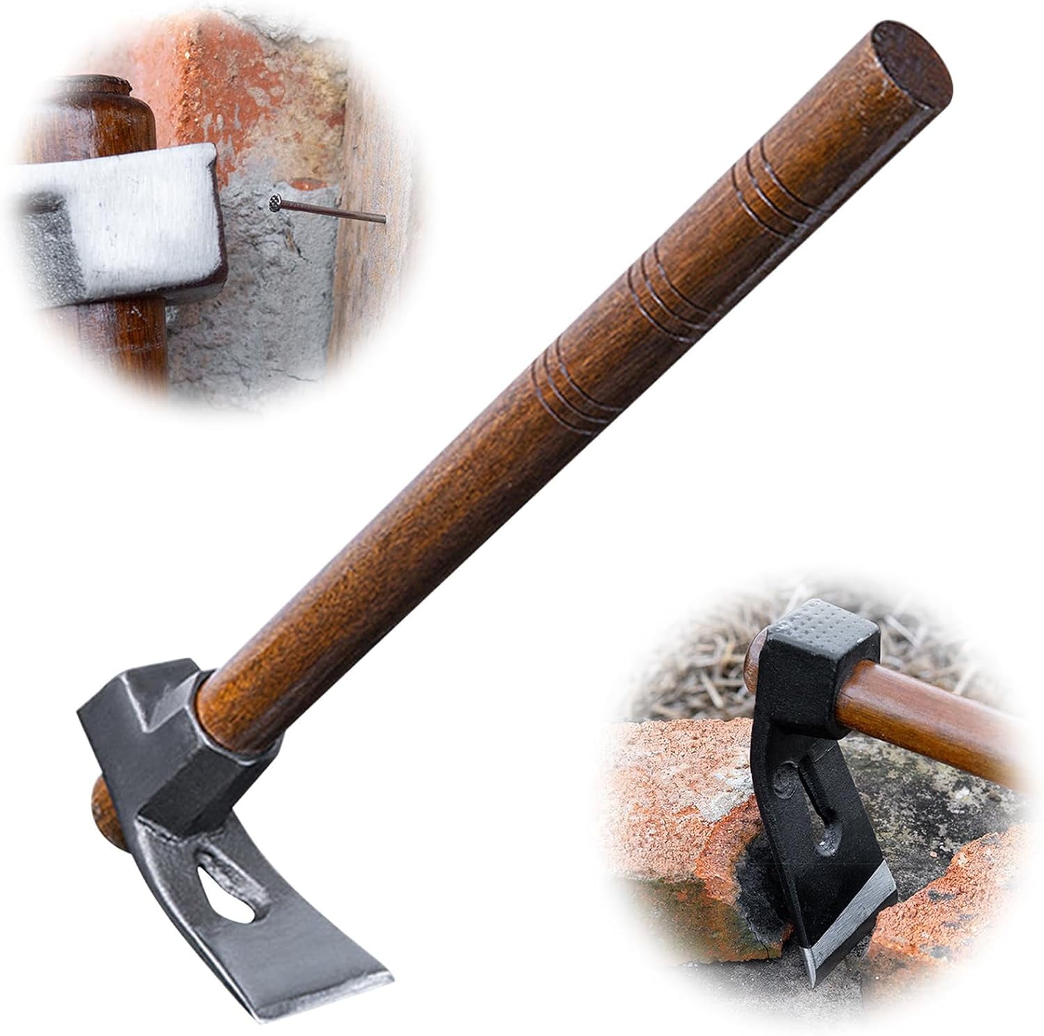 JISBEIFHA Garden Hoe, Hand Hoe Garden Tool, Hammer Adze,Planer Adze ...