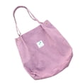 thumbnail image 1 of JISEN Corduroy Tote Bag for Women with Reinforced Strap for College Travel Pink, 1 of 7