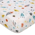 JISEN Crib Bed Linens Baby Boy Fitted Crib Sheet 100% Microfiber ...