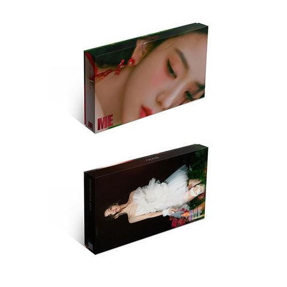 JISOO'S 1ST SINGLE ALBUM - ME INCLUDES 88pg Photobook, Selfie Photocard, Polaroid, Lyrics Paper + Bookmark - CD (RED + BLACK) SET WITH 2 FIRST EDITION PHOTOCARDS, NO POSTER