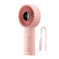 thumbnail image 1 of JISULIFE Handheld Fan - 5-Speed LED Display & 3600mAh Battery, USB-C Rechargeable with Lanyard, Compact Cooling for Travel/Beach/Makeup, 1 of 9