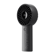 JISULIFE Handheld Fan - 5-Speed LED Display & 5000mAh Battery, USB-C Rechargeable with Lanyard, Compact Cooling for Travel/Beach/Makeup