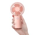 thumbnail image 1 of JISULIFE Handheld Portable Fan [20H Max Cooling Time] Mini Hand Fan, 4000mAh USB Rechargeable Personal Fan, Battery Operated Small Fan with 3 Speeds for Travel/Commute/Makeup/Office-Pink, 1 of 5