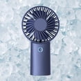 thumbnail image 1 of JISULIFE Handheld Portable Fan [20H Max Cooling Time] Mini Hand Fan, 4000mAh USB Rechargeable Personal Fan, Battery Operated Small Fan with 3 Speeds for Travel/Commute/Makeup/Office-Blue, 1 of 5