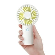 JISULIFE Handheld Portable Fan [20H Max Cooling Time] Mini Hand Fan, 4000mAh USB Rechargeable Personal Fan, Battery Operated Small Fan with 3 Speeds for Travel/Commute/Makeup/Office-White