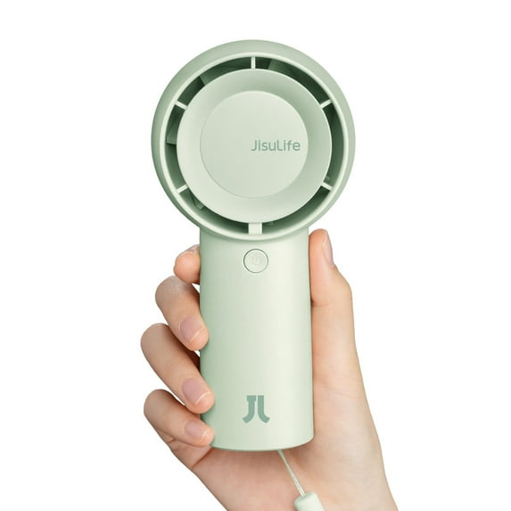 JISULIFE Turbo Fan-Sized Portable Fan & 16H Runtime 4000mAh USB Rechargeable Fan with 5 Wind Modes for All Occasions