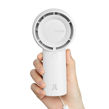JISULIFE Turbo Fan-Sized Portable Fan & 16H Runtime 4000mAh USB Rechargeable Fan with 5 Wind Modes for All Occasions