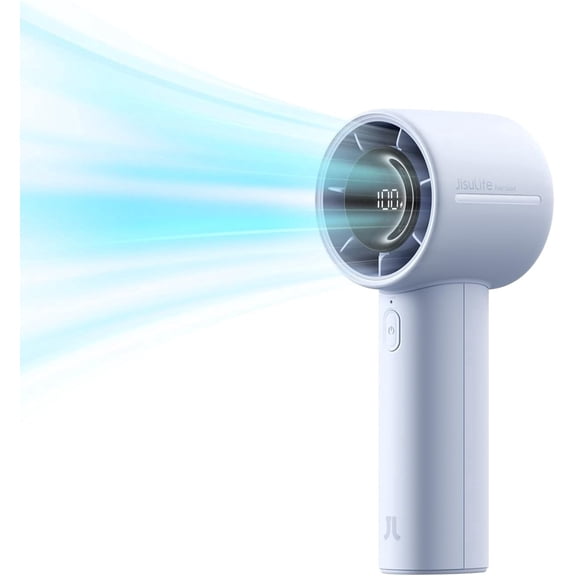 JISULIFE Handheld Turbo Fan Life10S 5000mAh Rechargeable Portable Fan, 28H Run