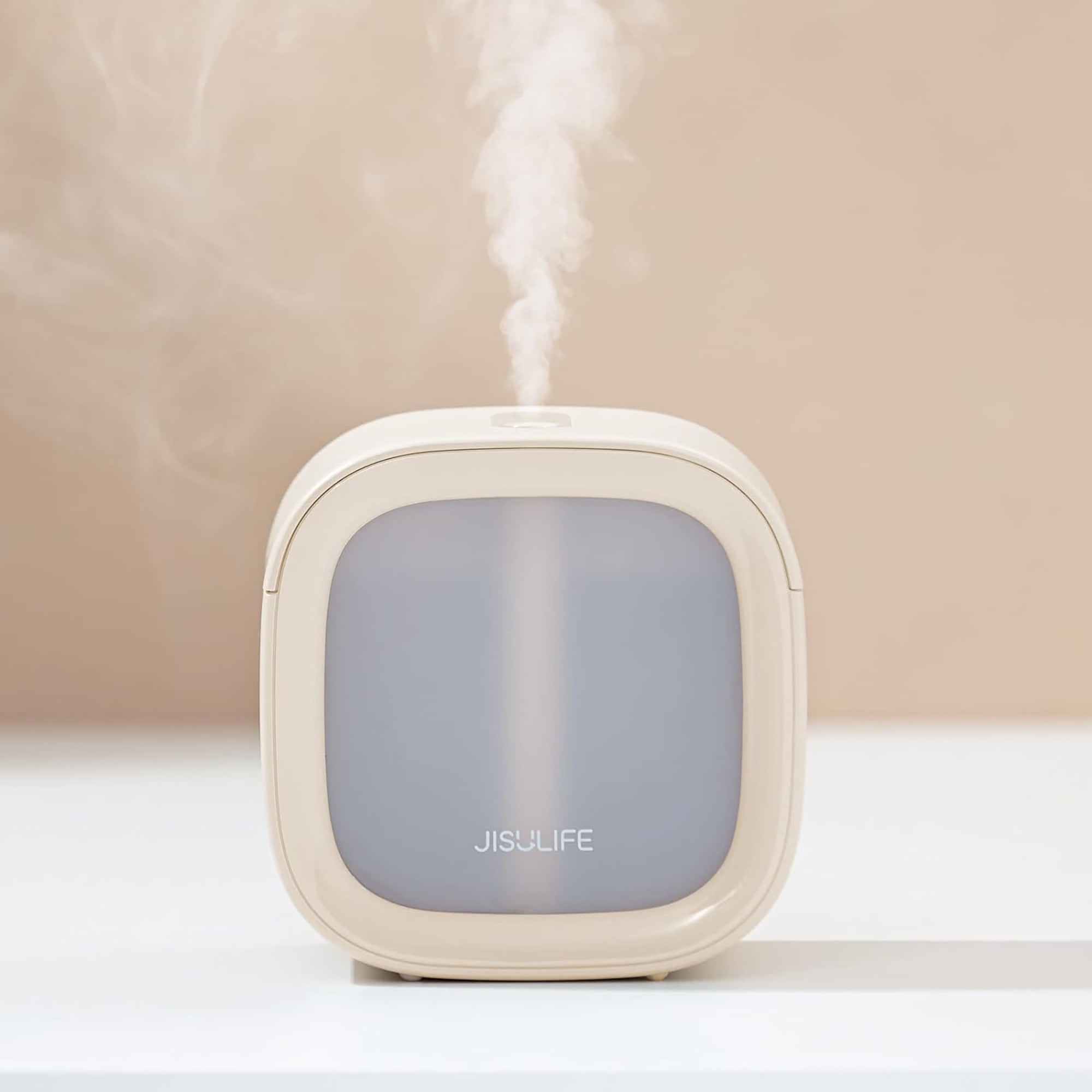 JISULIFE Portable Mini Humidifier Rechargeable, Night Light Small