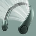 thumbnail image 1 of JISULIFE Portable Neck Fan, Rechargeable Wearable Fan, Bladeless Hands-Free Cooling, Quiet 25dB, 5 Speeds, 16H Battery Life, Essential for Indoor/Outdoor, Gift for Women, Men - Green, 1 of 10