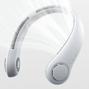 JISULIFE Neck Fan，5-Speed Rechargeable 4000mAh, Adjustable Wearable Cooler for Indoor/Outdoor