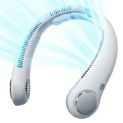 JISULIFE Portable Neck Fan 5000mAh Rechargeable with Necksupport, 5 Speeds Cooling Hands-Free Fan for Indoor Outdoor