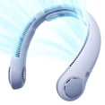 thumbnail image 1 of JISULIFE Upgraded Portable Neck Fan, 5000mAh Rechargeable with Neck Support, 5-Speed Adjustable 16.5H Max Cooling, Hands-Free & Bladeless Design for Indoor & Outdoor Use-Blue, 1 of 9