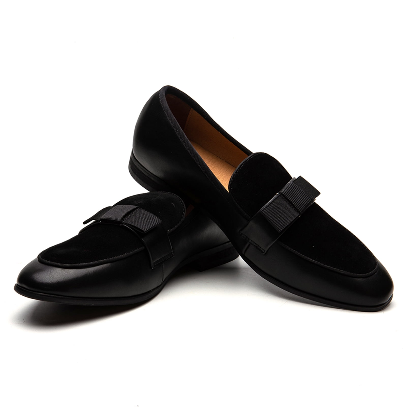 JITAI Mens Penny Loafers Dress Loafer Shoes for Men Black
