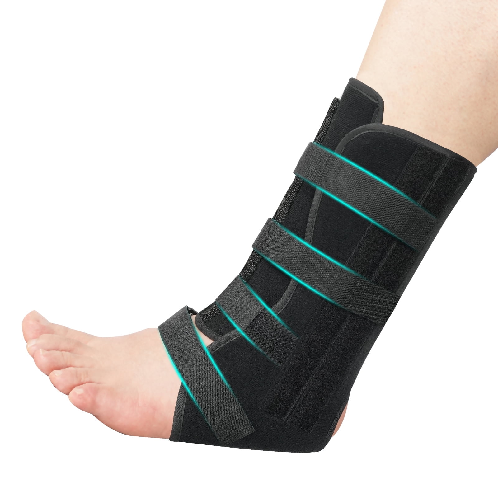 JIUFENTIAN Ankle Brace for Sprain Ankle Support for Women Men Plantar Fasciitis Achilles Tendonitis Brace Ankle Wrap for Both Left & Right Ankle 1 Pack