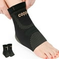thumbnail image 1 of JIUFENTIAN Copper Ankle Brace Achilles Tendonitis Brace Plantar Fasciitis Ankle Compression Sleeve for Women Men Ankle Support,Sprain,Swelling-L, 1 of 6