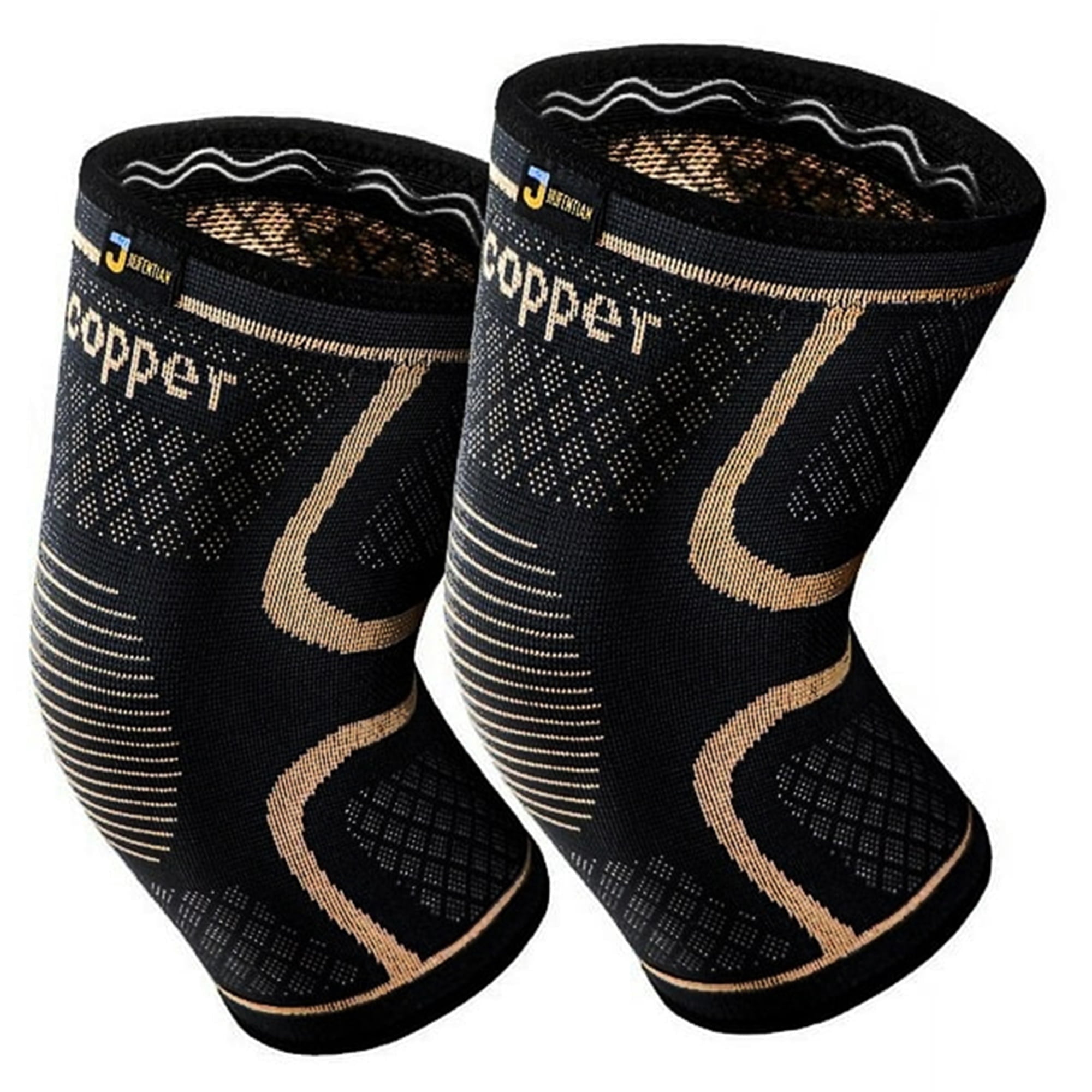 JIUFENTIAN Arthritis Knee Brace Copper Compression Support Sleeves for Women Men Knee Pain Relief
