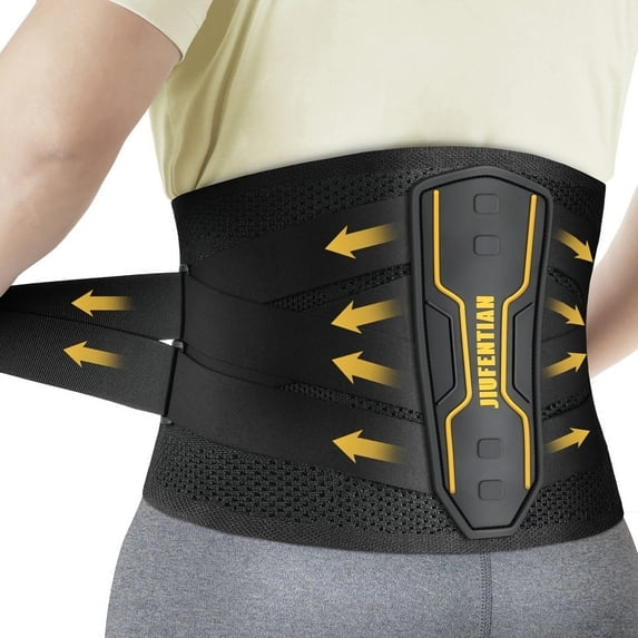 JIUFENTIAN Back Braces for Lower Back Pain Back Support with Support System Women Men Lumbar Support for Sciatica, Herniated Disc, Scoliosis-L