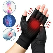 JIUFENTIAN Copper Arthritis Gloves,Compression Gloves for Women Men Joint Pain Hand Brace Support(m)