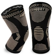 JIUFENTIAN Copper Knee Brace Support for Men and Women Knee Compression  Sleeve for Knee Arthritis Pain Relief