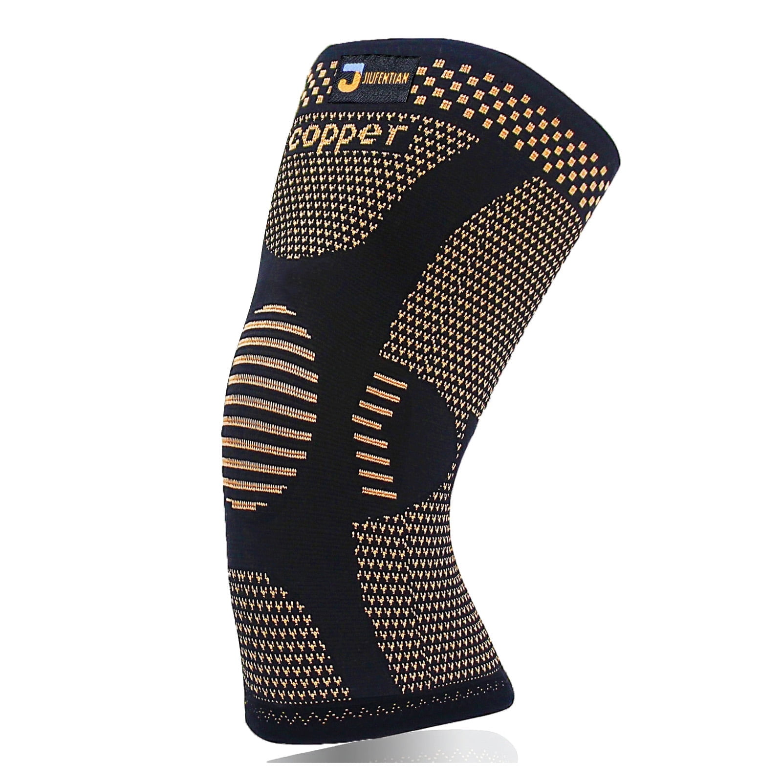 JIUFENTIAN Copper Knee Brace for Knee Pain Compression Support Sleeves for Injury(M)