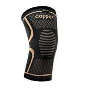 JIUFENTIAN Copper Knee Braces Support Compression Sleeves for Knee Pain Women Men(L)