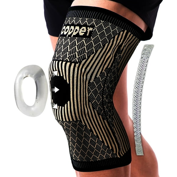 JIUFENTIAN Copper Knee Braces for Arthritis Pain Knee Pain Knee Supports Knee Sleeves and Supports 1 Pack