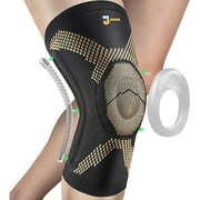 JIUFENTIAN Copper Knee Braces for Knee Pain,Knee Support Compression Sleeve for Men and Women Arthritis-L