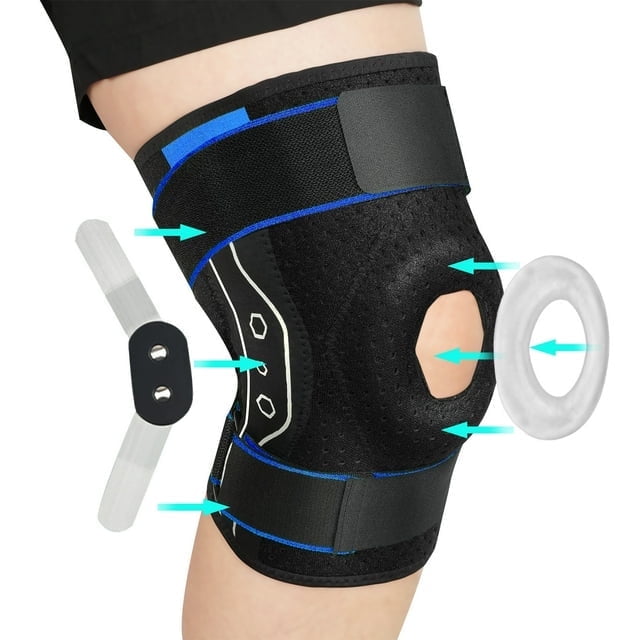 JIUFENTIAN Hinged Knee Brace for Women Men Knee Pads with Removable