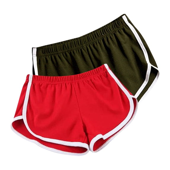 JIUKE 2PC Gym Shorts Women High Waist Workout Athletic Shorts Running Yoga Color Block Casual Summer Shorts