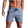 thumbnail image 1 of JIUKE Athletic Shorts for Men Drawstring High Elastic Waisted Running Shorts Casual Solid Beach Shorts with Pocket, 1 of 8