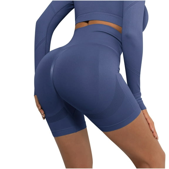 JIUKE Biker Shorts Womens High Waisted Butt Lifting Workout Shorts Belly Control Stretchy Tight Shorts