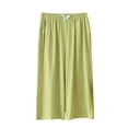 thumbnail image 1 of JIUKE Capri Pants for Women High Waisted Summer Pajama Bottoms Lightweight Lounge Cropped Trousers, 1 of 7