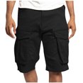 thumbnail image 1 of JIUKE Cargo Shorts for Men Casual Summer Hiking Shorts Elastic Waisted Knee Length Bermuda Shorts with Pockets, 1 of 6
