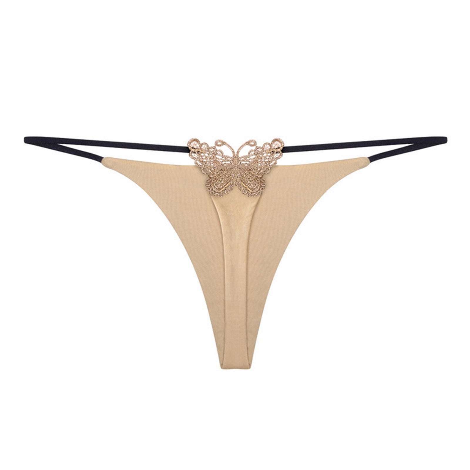 Dvkptbk Underwear Women Sexy Butterfly Underwear Lingerie Thongs