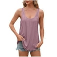 thumbnail image 1 of JIUKE Eyelet Tank Tops for Women Sleeveless Scoop Neck Loose Casual Summer Beach Vacation Tunic Tops Red XXL, 1 of 6