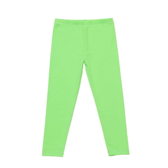 JIUKE Girls Leggings Toddler Elastic Waisted Solid Color Lightweight Comfort Stretchy Pull on Trousers