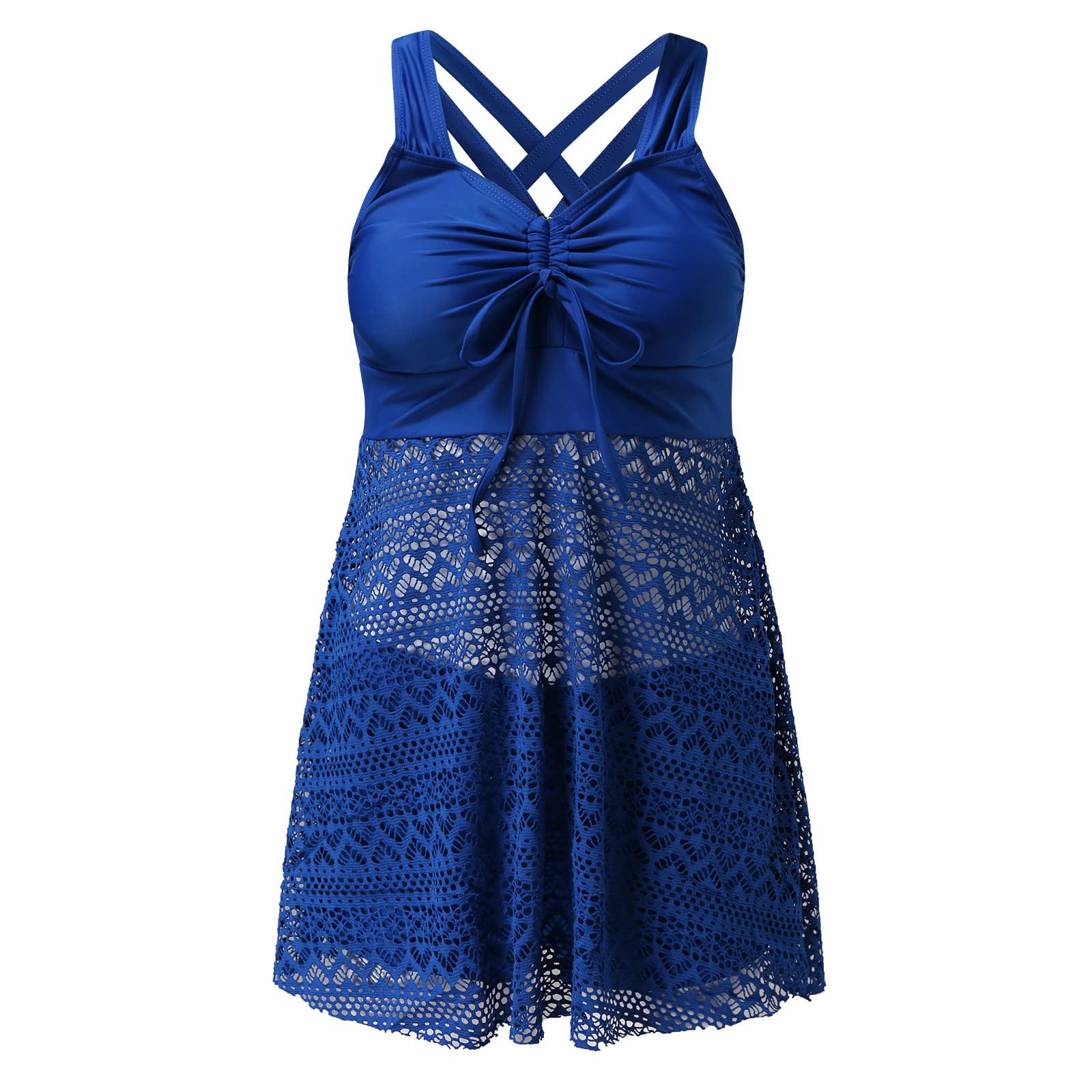Costume Intero Tankini Con Gonna E Shorts – Stampa Floreale, Donna – Slimming