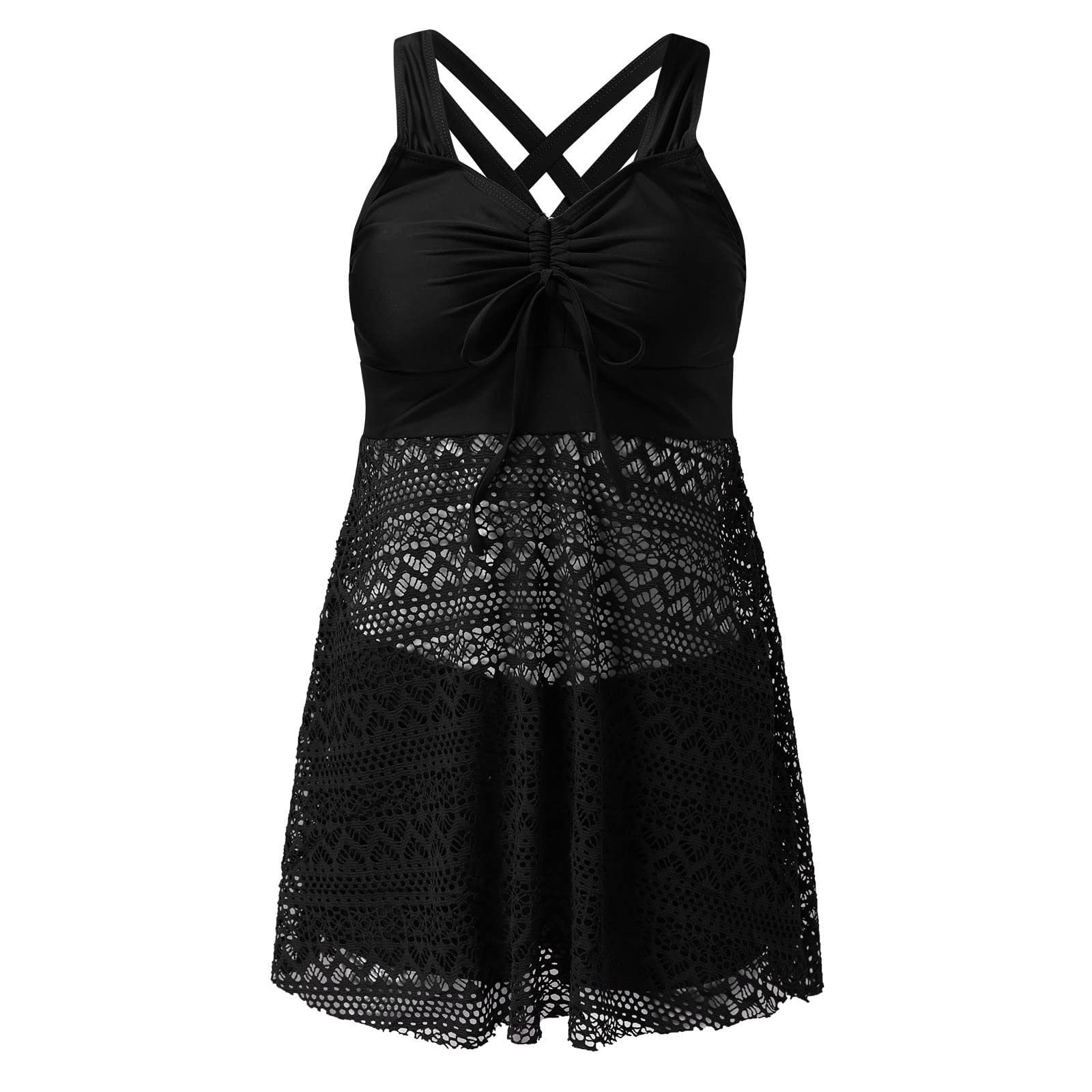 JIUKE High Waisted Swimsuits for Women Tankini Swimdress Conservative