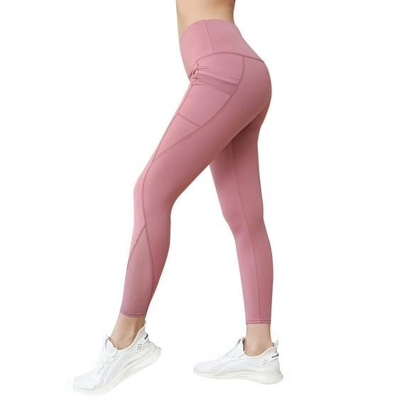 JIUKE Leggings for Women High Waisted Yoga Pants Stretchy Ankle Length Workout Tights with Pockets S