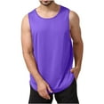 thumbnail image 1 of JIUKE Men Tank Tops Round Neck Workout Sleeveless Shirts Solid Color Loose Fitted Muscle Tees M-3XL, 1 of 8