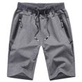 thumbnail image 1 of JIUKE Mens Cargo Shorts Drawstring High Waisted Pull on Summer Outdoor Hiking Shorts Zipper Pockets, 1 of 9