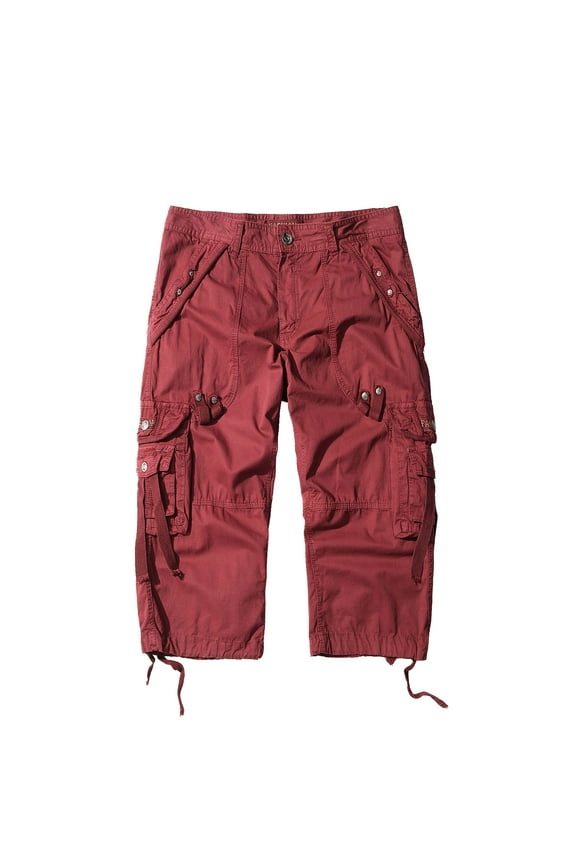 Mens Cargo Shorts Loose Fitted Multi-pocket Outdoor Hiking Cargo Shorts Plus Size Work Shorts