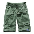 thumbnail image 1 of JIUKE Mens Cargo Shorts Summer Straight Leg Work Shorts High Waist Lightweight Drawstring Hiking Shorts, 1 of 3