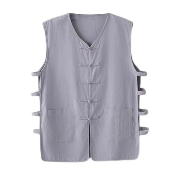 JIUKE Mens Plus Size Tank Tops Sleeveless V Neck T-Shirts Solid Color Summer Vests Loose Fitted Basic Tees