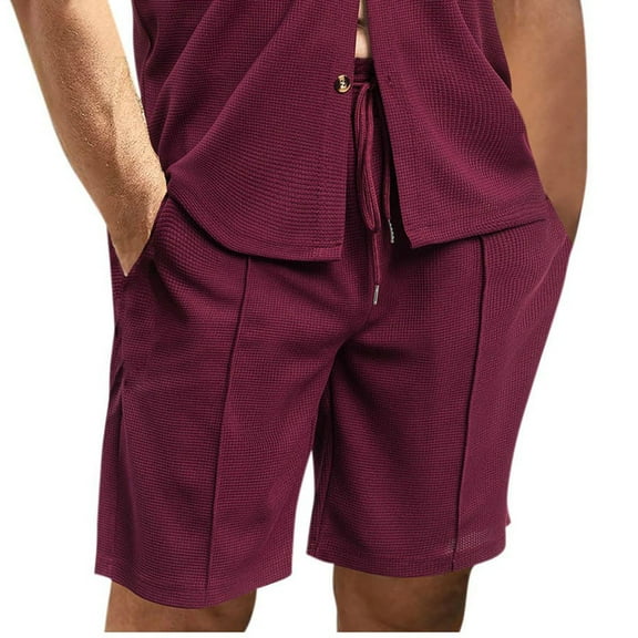 JIUKE Mens Shorts Casual Drawstring Elastic Waist Short Summer Loose Fitted Comfy Beach Shorts with Pockets