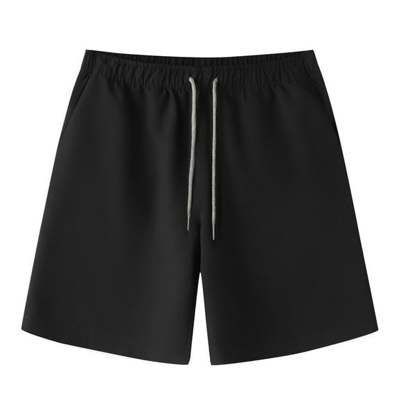JIUKE Mens Shorts Drawstring High Waisted Baggy Lounge Shorts Lightweight Summer Beach Shorts with Pockets