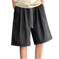 thumbnail image 1 of JIUKE Mens Shorts Plus Size Drawstring Quick Dry Knee Length Shorts Wide Leg Lightweight Casual Beach Lounge Shorts, 1 of 8